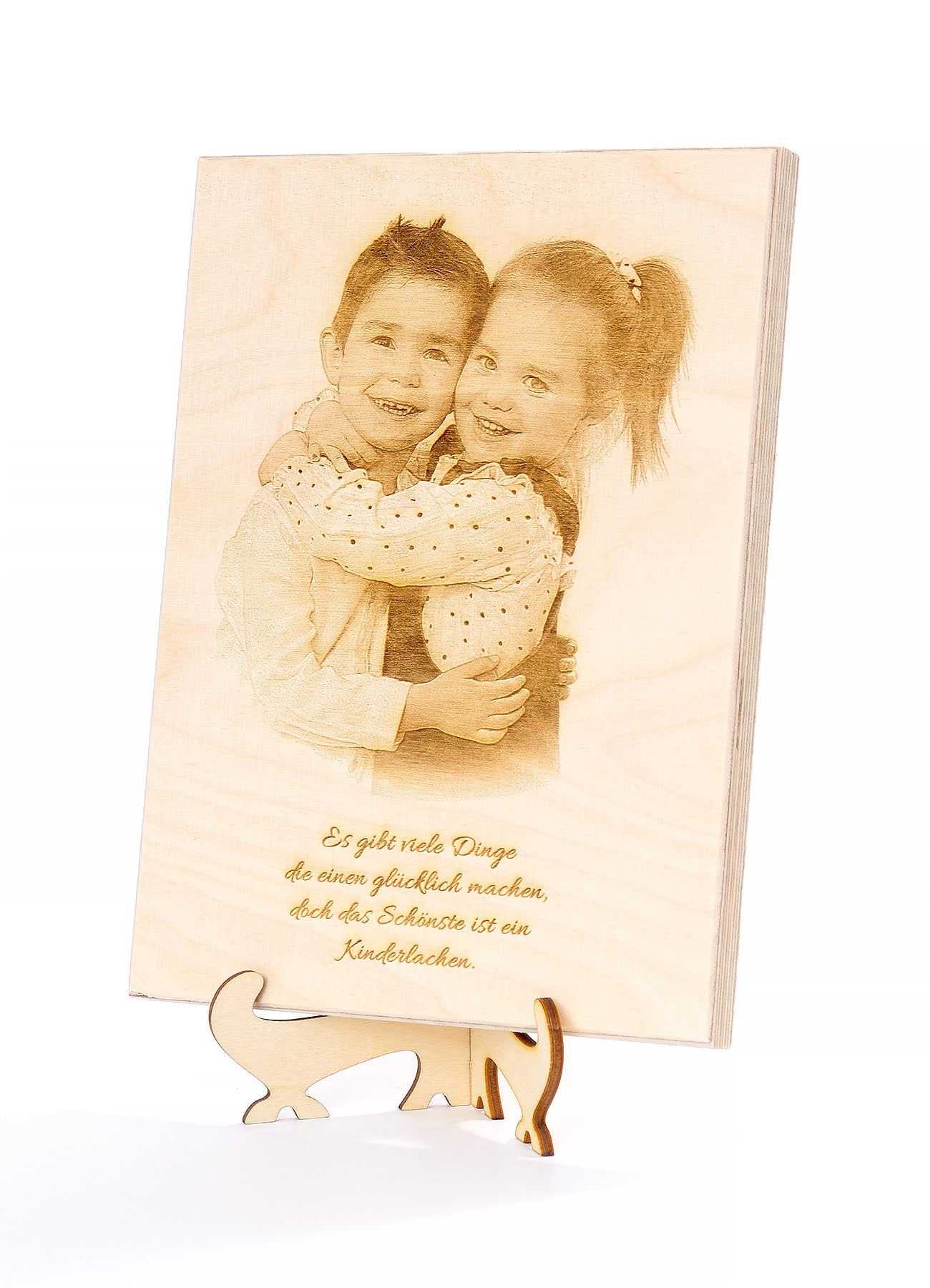 Holzbilder lasergraviert mit eigenem Foto - Altholz Bilderrahmen - Lasergravur Geschenkideen