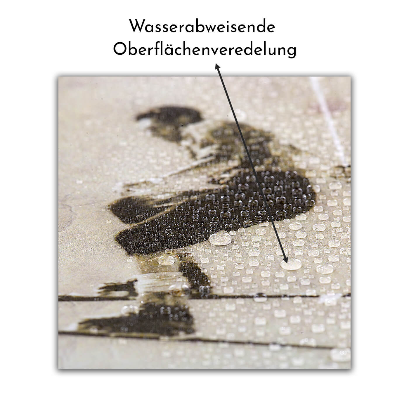 Historisches Bild "Bergtour" aus den 60er Jahren im Holzrahmen Birnhorn