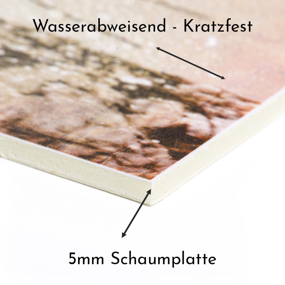 Historisches Bild "Winter am Berg" aus den 60er Jahren im Holzrahmen Hochkönig